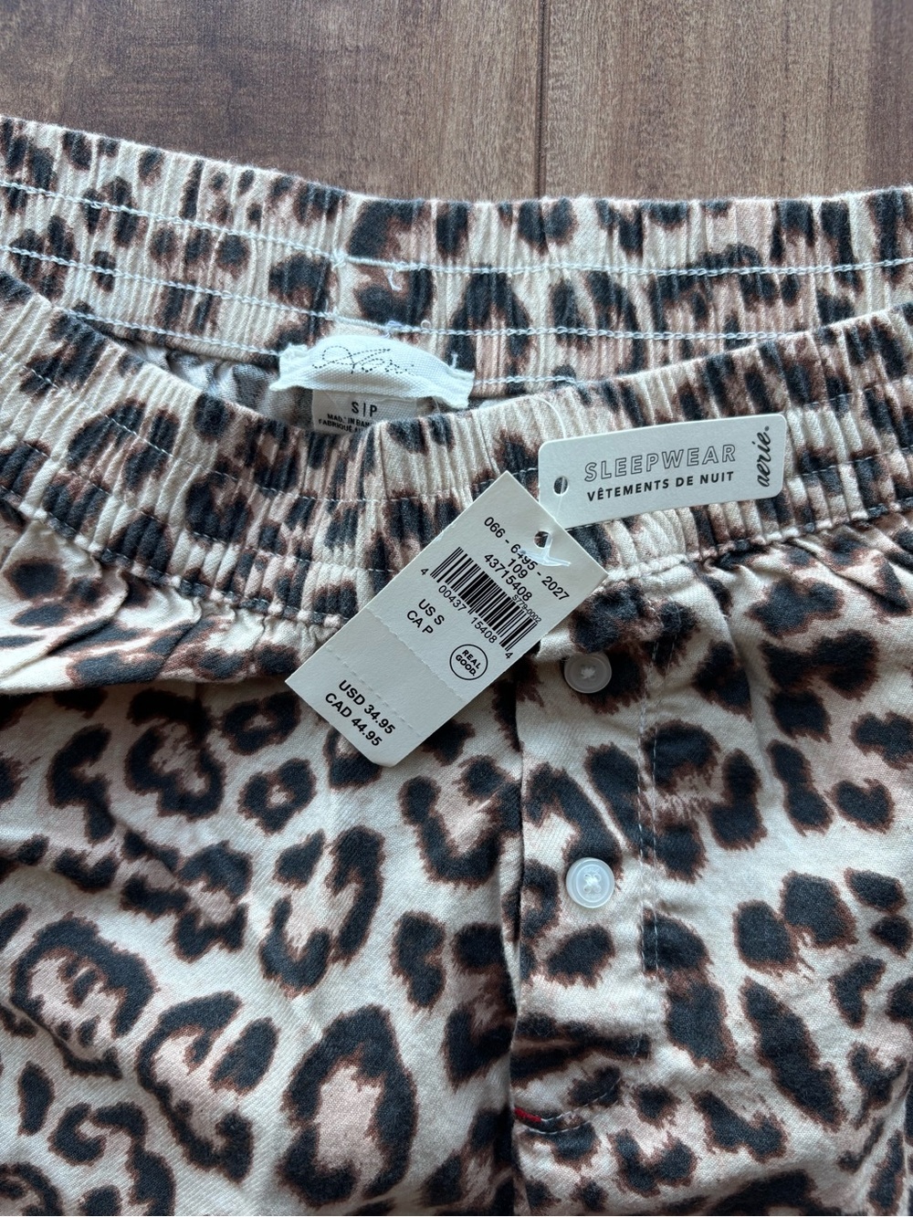 Aerie Sleepwear Shorts Leopard-Print - Picture 4 of 8